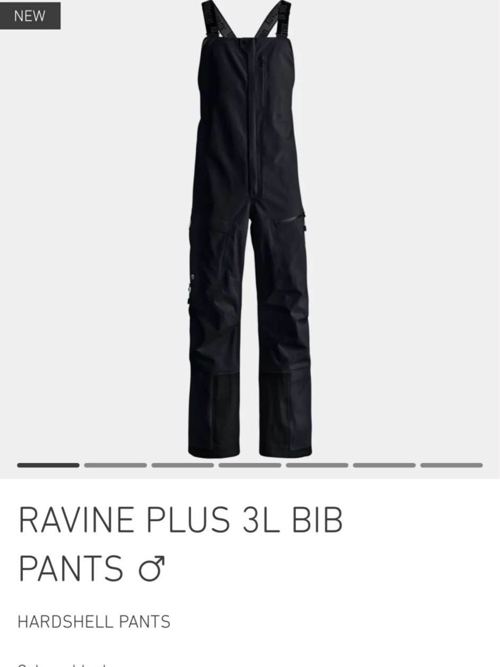 Ski/Snowboard Bibs - ORTOVOX Men's Ravine Plus 3L Bib Pant - Medium Black